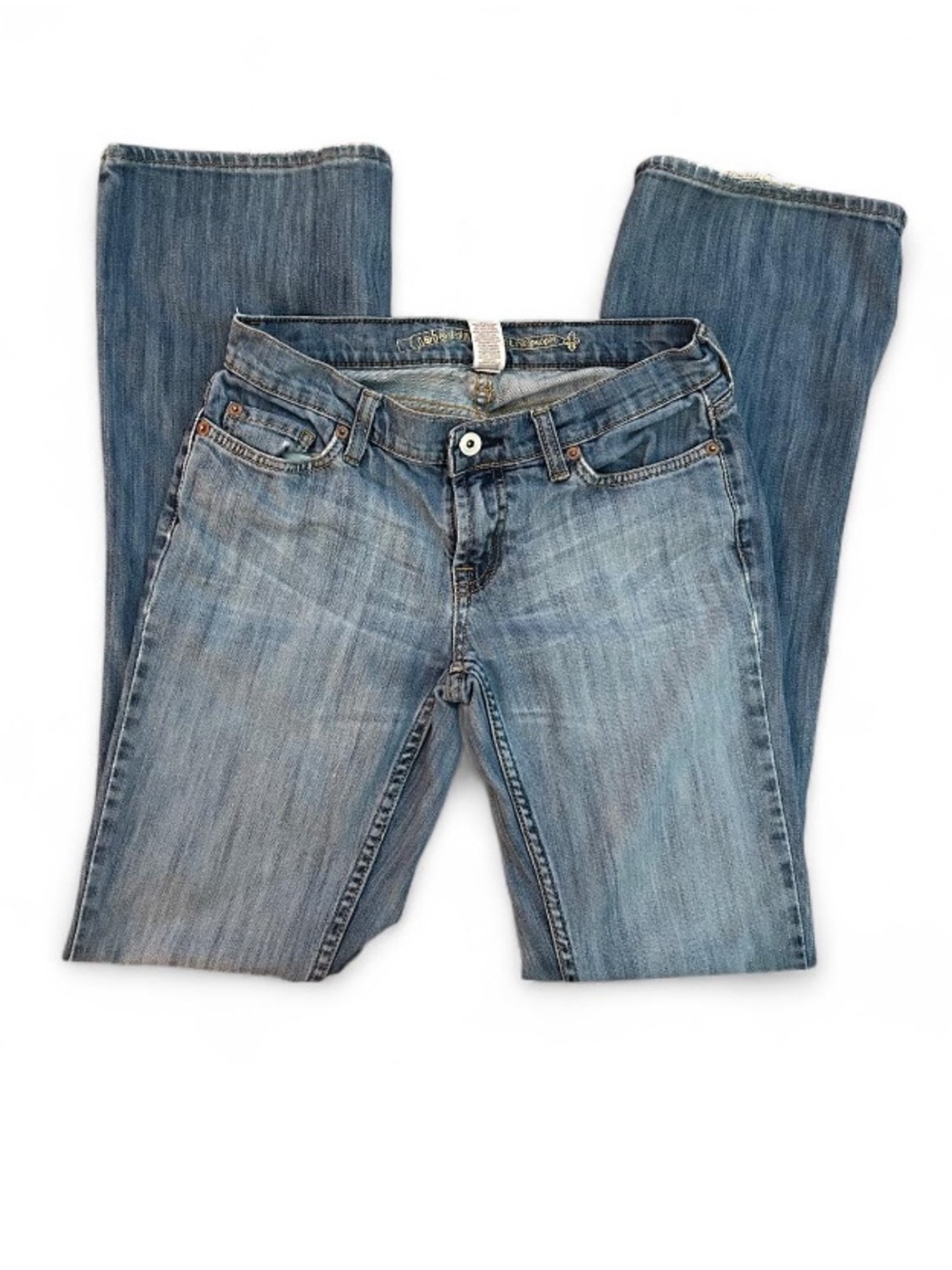 Vintage No Boundaries Low Rise Flare Jeans Y2K NoBo Denim Size 5 Tall